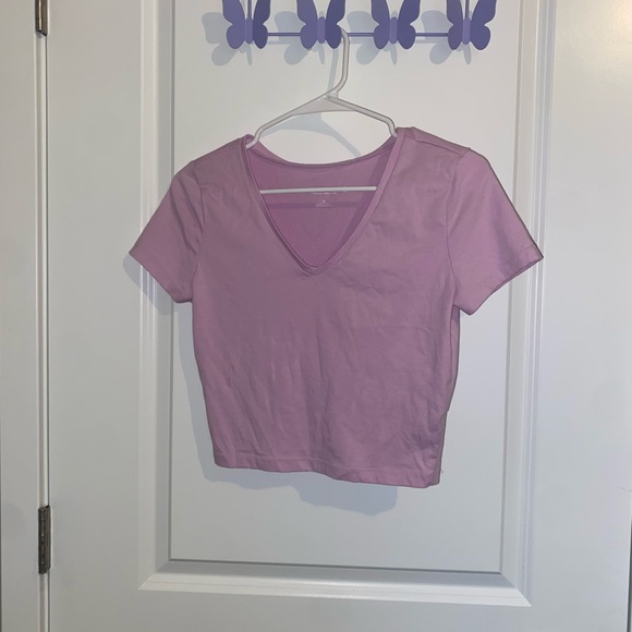 Size M Lavender Wild Fable Crop top - Picture 1 of 1